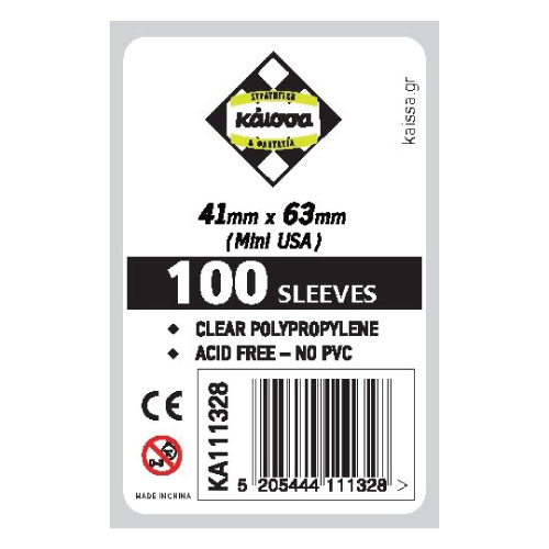 Kaissa Mini USA Card Sleeves (41 x 63)