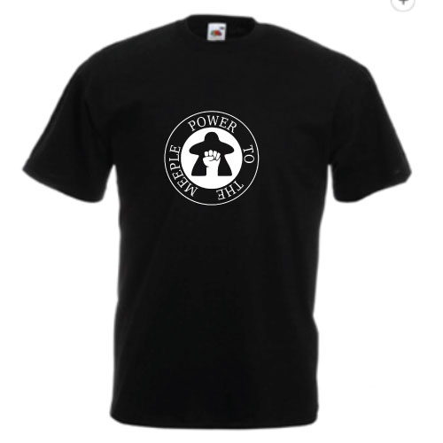 Power to the Meeple (Black)