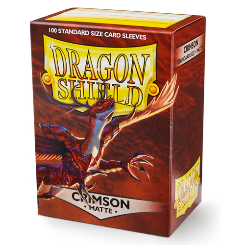 Dragon Shield Matte Standard Size Sleeves - Crimson (100)