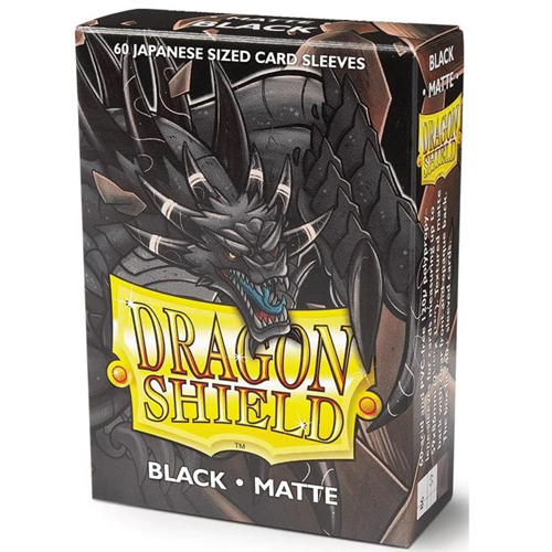 Dragon Shield Japanese Size Card Sleeves - Matte Black (60)