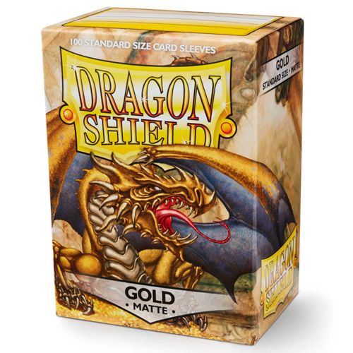 Dragon Shield Standard Matte Sleeves Gold (100)