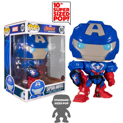 Funko POP! Marvel Avengers MechStrike - Captain America (Special Edition) (25cm) #841 Bobble-Head