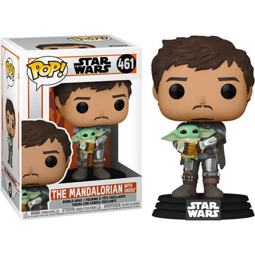 Funko POP! Star Wars - The Mandalorian with Grogu #461 Bobble-Head