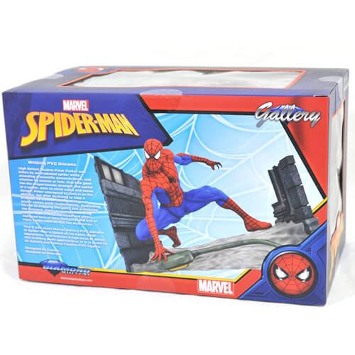 Diamond Select Spider-Man Comic Webbing PVC Diorama - Image 3