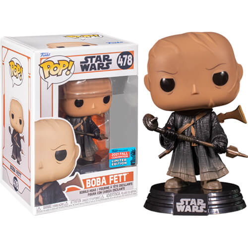 Funko Pop! The Mandalorian - Boba Fett (No Armor & Helmet) (2021 Fall Convention Exclusive) #478 Bobble-Head