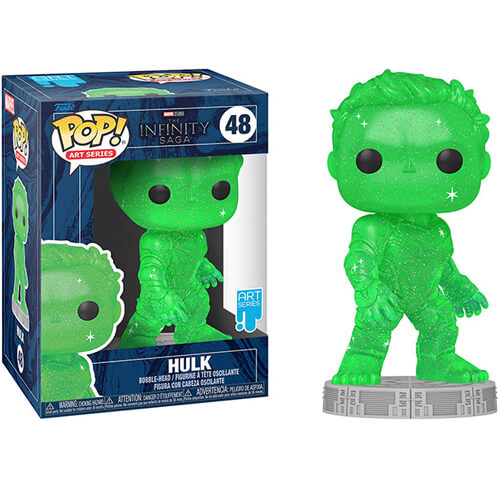 Funko Pop! Art Series Marvel: The Infinity Saga - Hulk (with Plastic Case) #48 Bobble-Head
