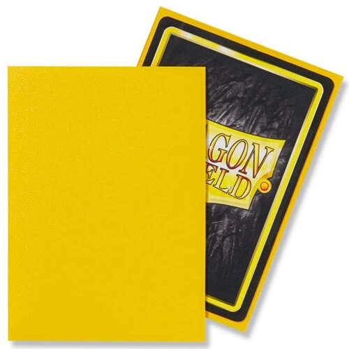 Dragon Shield Standard Size Sleeves Yellow Matte (100) - Figura 2