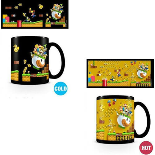 Pyramid Super Mario - Gold Coin Rush Heat Change Mug (315ml)