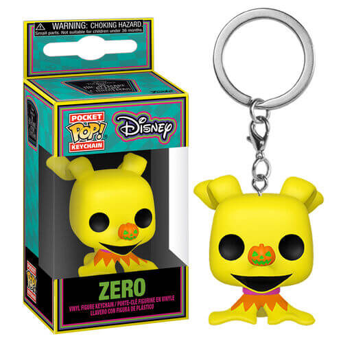 Funko Pocket Pop!: Nightmare Before Christmas - Zero (Blacklight) Vinyl Figure Keychain