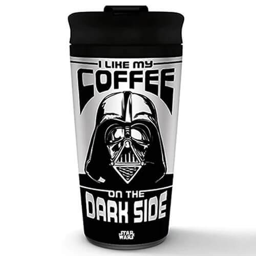 Pyramid Star Wars (I Like My Coffee on the Dark Side) Metal Travel Mug