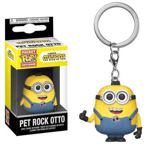 Funko Pocket Pop!: Minions The Rise Of Gru - Pet Rock Otto Vinyl Figure Keychain