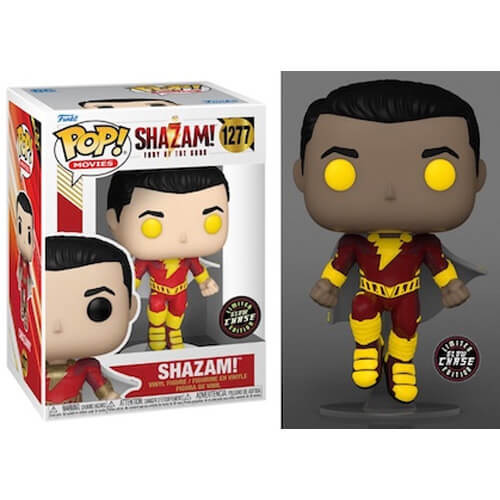 Funko Pop! Shazam! Fury of the Gods - Shazam! (Glows in the Dark) #1277 CHASE