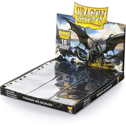 Portfolio Dragon Shield 18-Pocket Side loaded Collectors Black