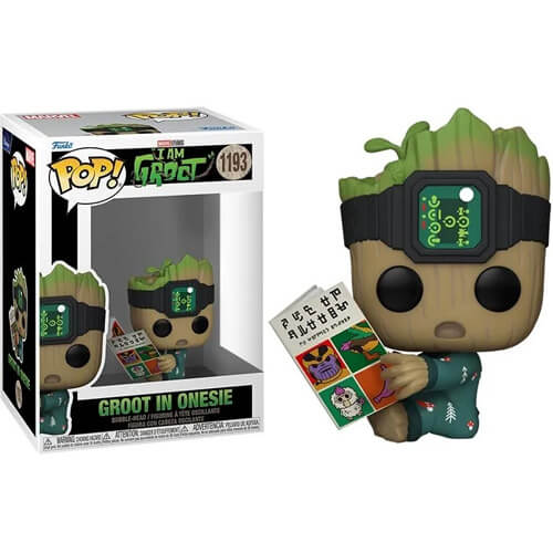 Funko Pop! I Am Groot - Groot in Onesie (with Book) #1193 Bobble-Head