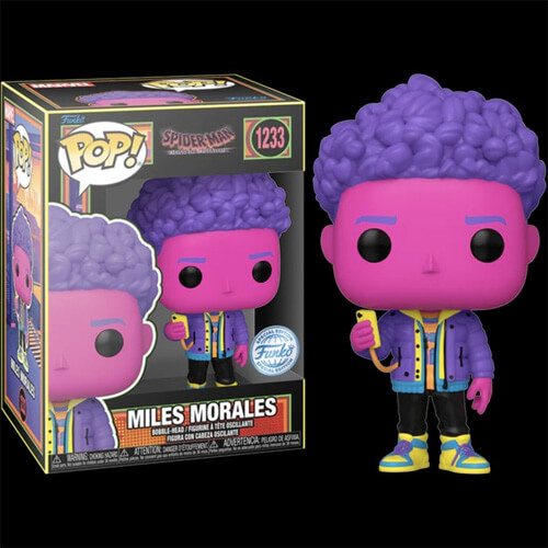 Funko Pop! Spider-Man Across the Spider-Verse - Miles Morales (Blacklight) (Special Edition) #1233 Bobble-Head