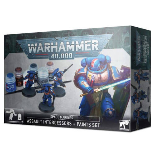 Space Marines: Assault Intercessors + Paints Set