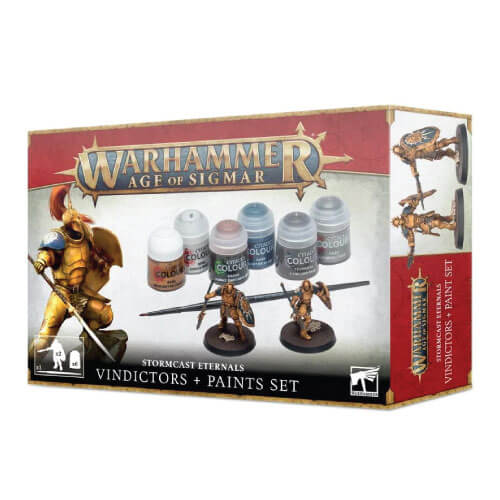 Warhammer Age of Sigmar: Stormcast Eternals Vindictors + Paints Set