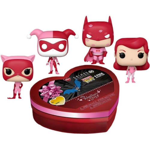 Funko 4-Pack Pocket Pop! DC Batman The Animated Series - Happy Valentine's Day Box