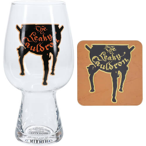 Paladone Harry Potter - The Leaky Cauldron Glass & Coaster Set