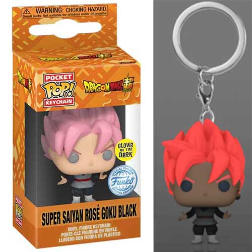 Funko Pocket Pop! Dragon Ball Super - Super Saiyan Rose Goku Black (Glows in the Dark) Vinyl Figure Keychain