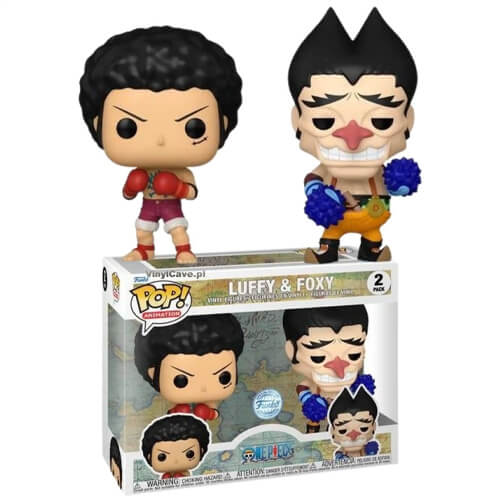 Funko Pop! 2-Pack Animation One Piece - Monkey D. Luffy & Foxy (Special Edition)