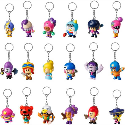 P.M.I. Brawl Stars Figural Keychain - 1 Pack (S1) (Random)