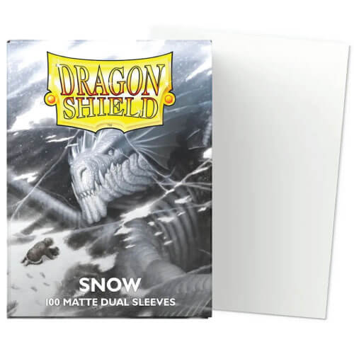 Dragon Shield Standard Dual Matte Sleeves - Snow (100)