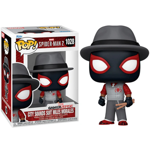 Funko Pop! Spider Man 2 Game Verse - City Sounds Suit Miles Morales #1028 Bobble-Head