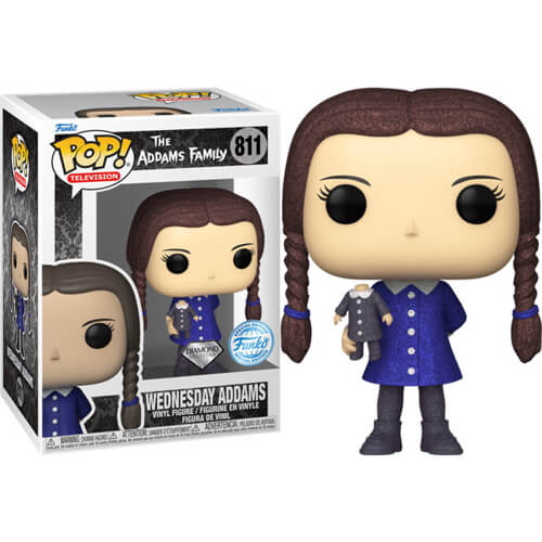 Funko Pop! The Addams Family - Wednesday Addams (Diamond Glitter) (Black) (Special Edition) #811