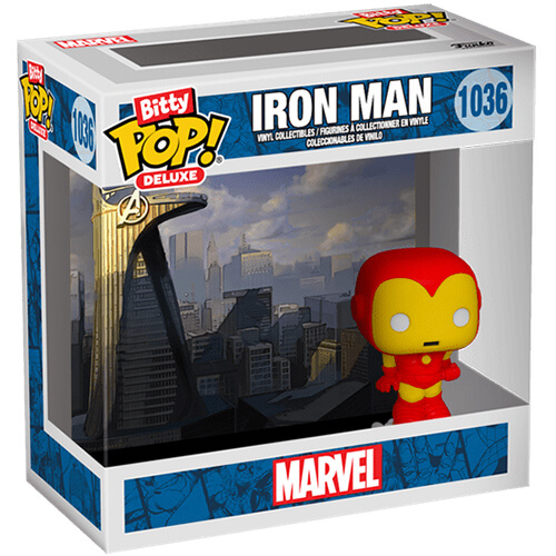 Funko Bitty Pop! Deluxe: Marvel - Iron Man (AvengerTower) #1036 Vinyl Figure