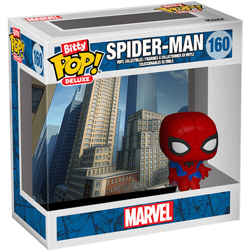 Funko Bitty Pop! Deluxe: Marvel Spider-Man(Cityscape) #160 Vinyl Figure