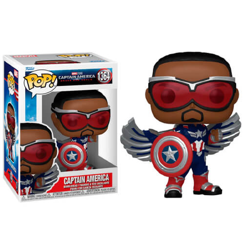 Funko Pop! Marvel: Captain America Brave New World - Captain America #1364 Bobble-Head