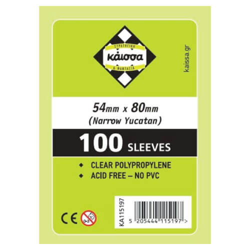 Kaissa Narrow Yucatan Card Sleeves (54x80)