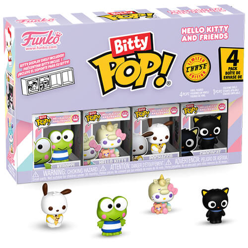 Funko Bitty Pop 4 Pack Hello Kitty and Friends Keroppi Hello Kitty Pochacco Chase