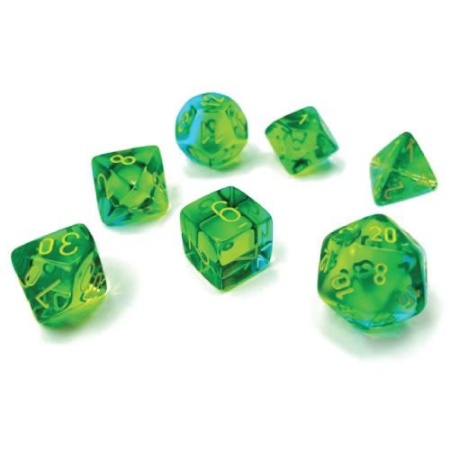 Marble Black/White Polyhedral 7-Die Set (264660)