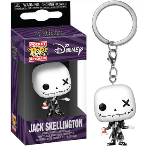 Funko Pocket Pop! Disney: The Nightmare Before Christmas (Patchwork) - Jack Skellington Vinyl Figure Keychain