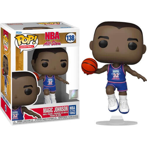 Funko Pop! NBA All Stars - Magic Johnson (Blue All Star Uni 1992) #138