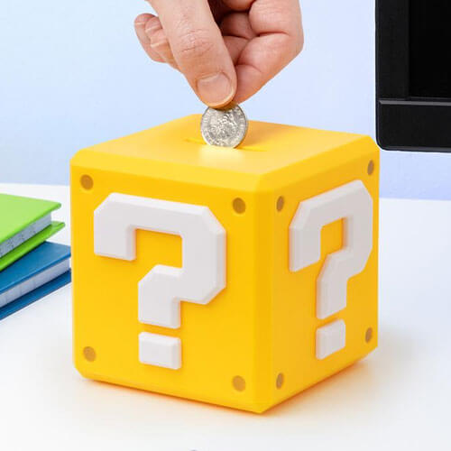 Paladone Super Mario Question Block Money Bank