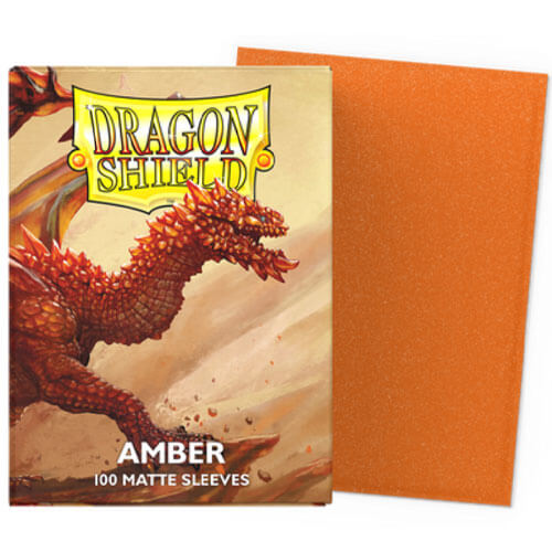 Dragon Shield Standard Size Sleeves Amber Matte (100)