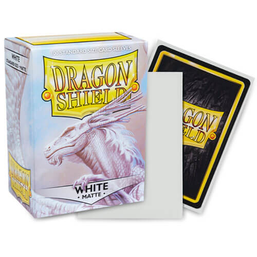 Dragon Shield Standard Size Sleeves White Matte (100)