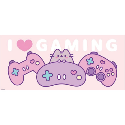 Pyramid - Pusheen (I Love Gaming) Desk Mat