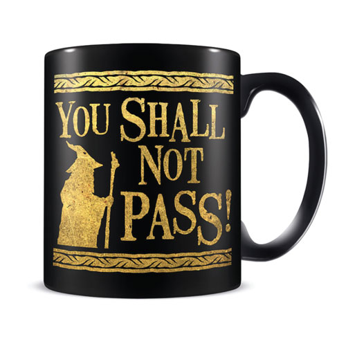 Pyramid - The Lord Of The Rings (You Shall Not Pass) Black Mug
