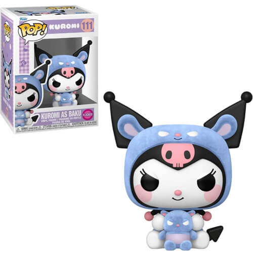 Funko Pop! Kuromi as Baku (Flocked) #111
