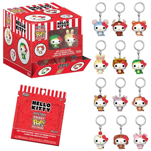 Funko Mystery Pocket Pop! Hello Kitty Animals (Random) Vinyl Figure Keychains