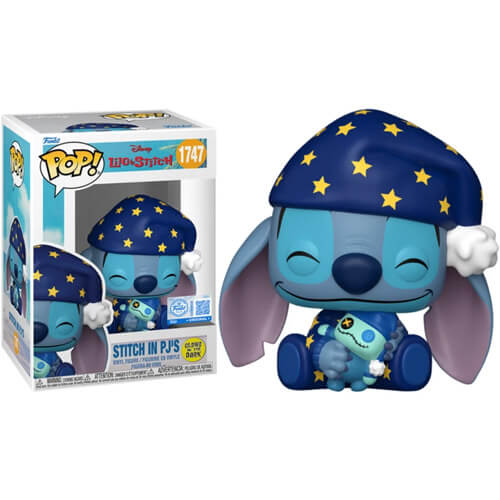 Funko Pop! Lilo & Stitch - Stitch in PJ's (Glows in The Dark) (Special Edition) #1747