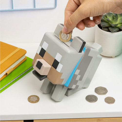 Paladone Minecraft - Wolf Shaped Money Box